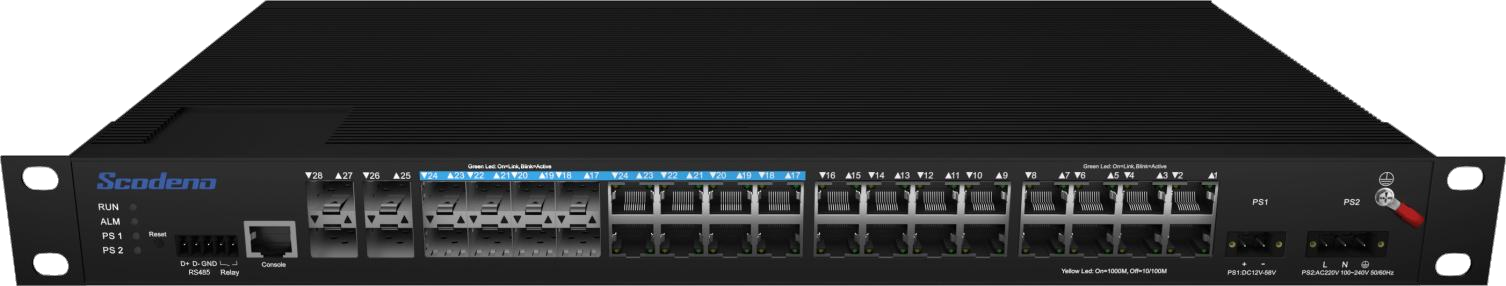 XPTN-9000-87-4GX8GC16GT-HR-V Management type industrial switch