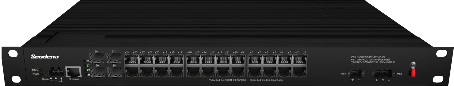 XPTN-9000-87-4GX24GT-HR-V Management type industrial switch