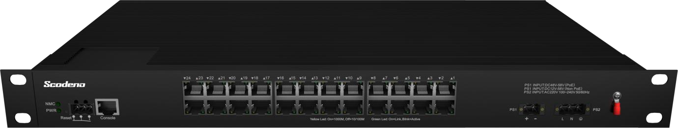 XPTN-9000-87-24GT-HR-V Managed Industrial Switch